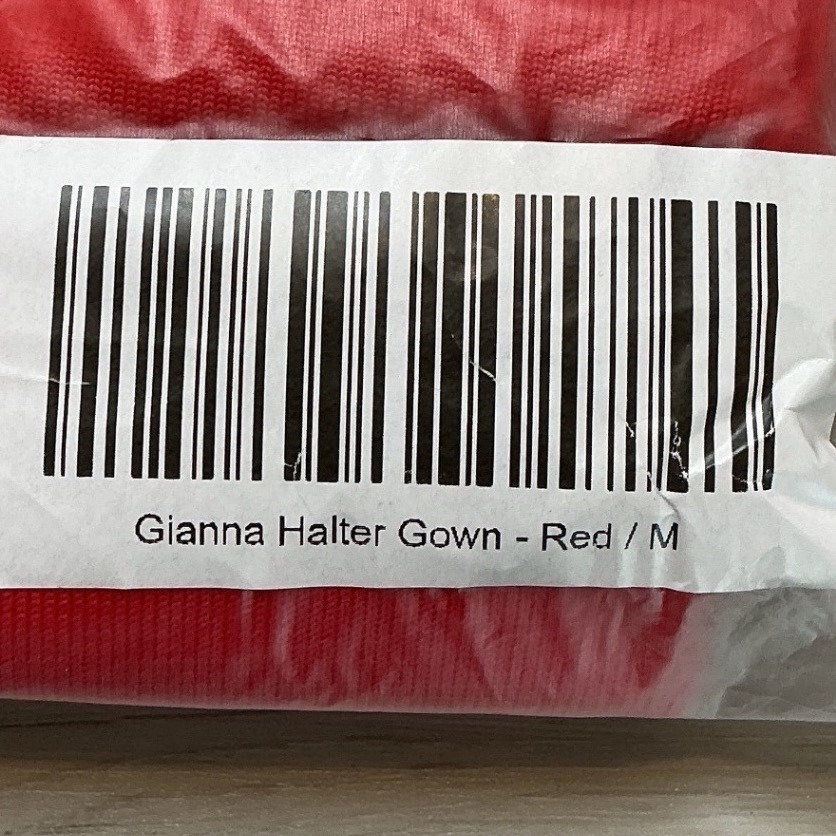 Yg Collection Gianna Halter Gown Red Medium New With Tags — image 5 of 7